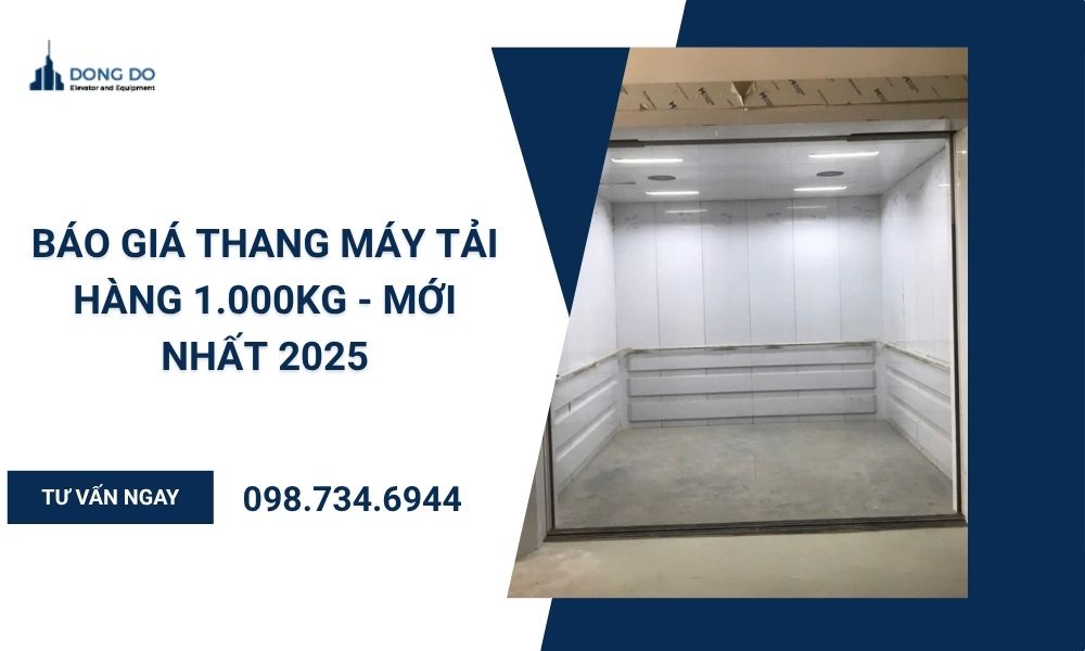 Báo giá thang máy tải hàng 1.000kg