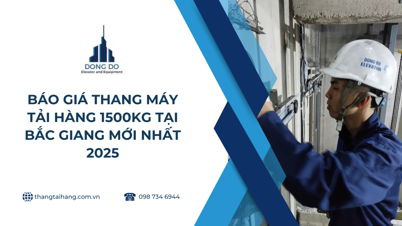 báo giá thang máy tải hàng 1500kg