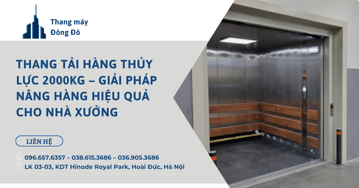 Thang Tải Hàng Thủy Lực 2000kg – Giải Pháp Nâng Hàng Hiệu Quả Cho Nhà Xưởng